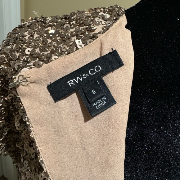 RW&Co Sequin Open Back Mini Dress - Picture 3 of 5
